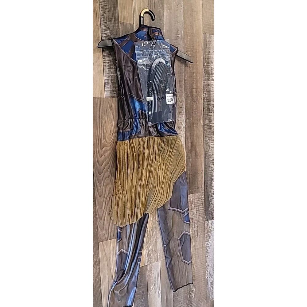 Shuri Costume Girls Small Black Panther Jumpsuit Brown Marvel Superhero New - Picture 2 of 5
